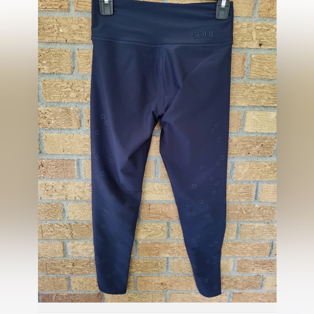 Soulcycle Navy Star Pattern Leggings
